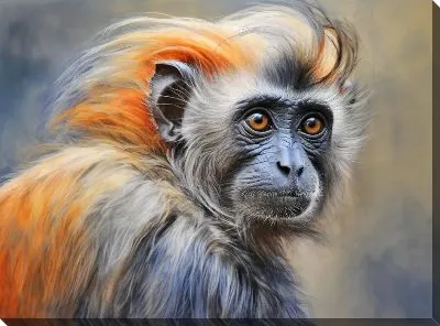 Картина маслом Обезьяна №69