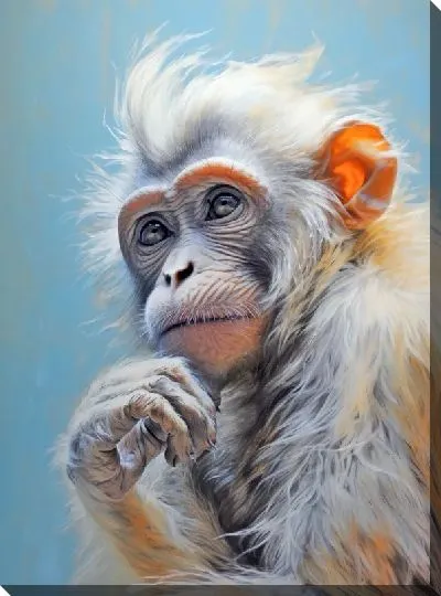 Картина маслом Обезьяна №70