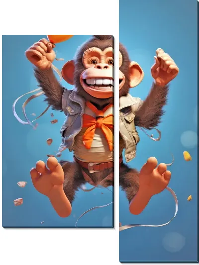 Модульная картина Обезьяна №90