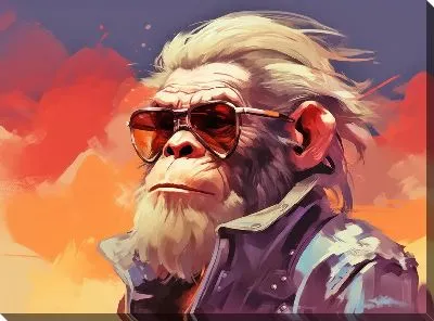 Картина маслом Обезьяна №95