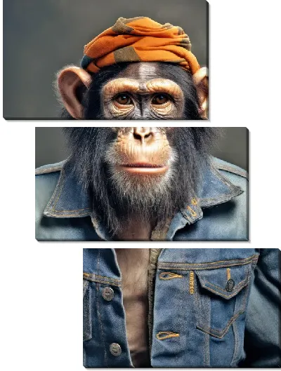 Модульная картина Обезьяна №104