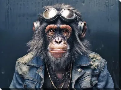 Картина маслом Обезьяна №106