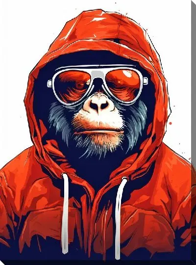 Картина маслом Обезьяна №109