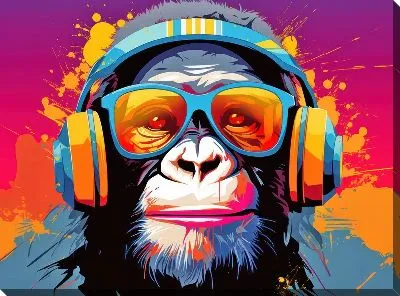 Картина маслом Обезьяна №135