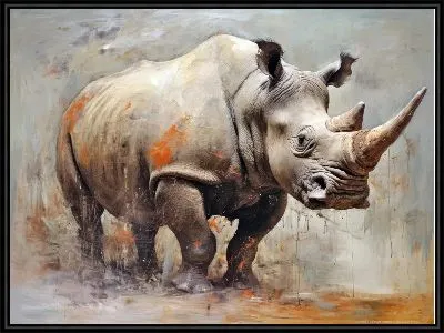 Картина Носорог №8