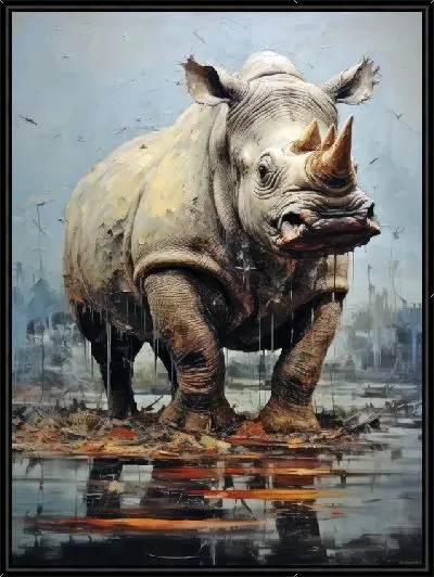 Картина Носорог №10