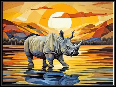 Картина Носорог №15