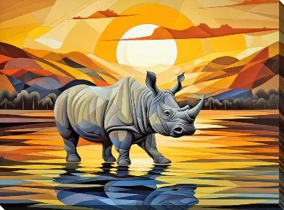 Постер Носорог №15