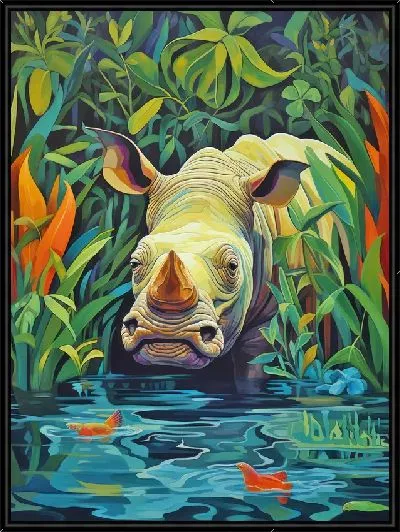 Картина Носорог №41