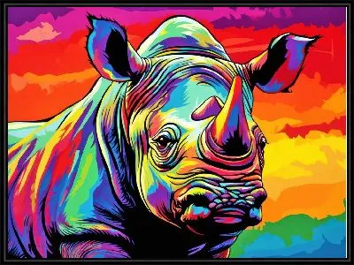 Картина Носорог №112