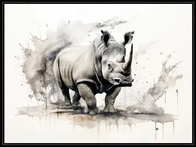 Картина Носорог №115