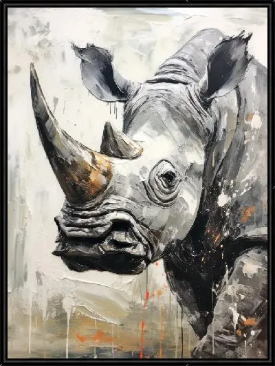 Картина Носорог №125