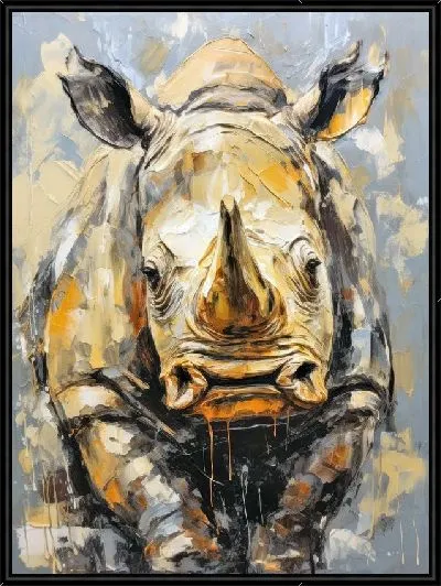 Картина Носорог №128