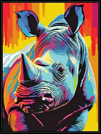 Картина Носорог №130