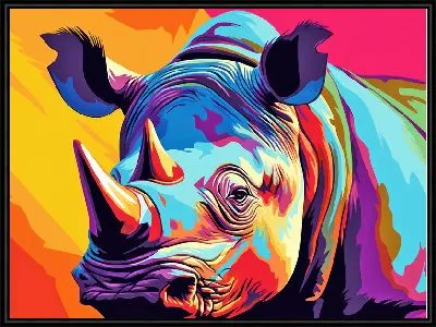 Картина Носорог №131