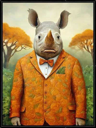 Картина Носорог №138