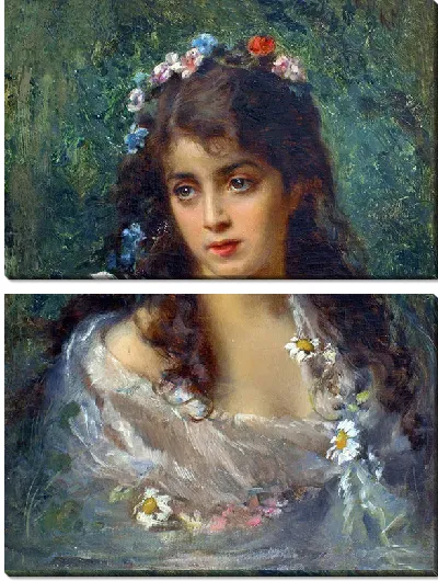 Картина Девушка в костюме Флоры