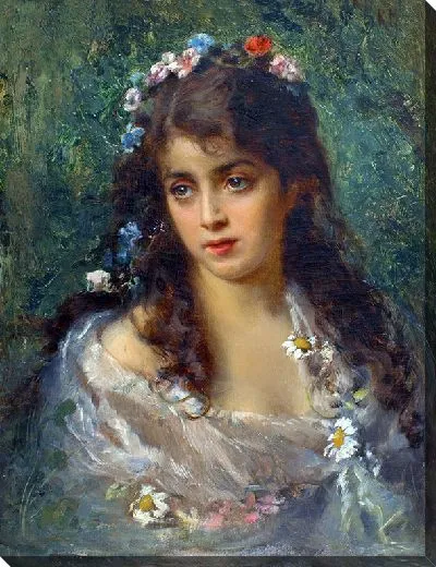 Картина Девушка в костюме Флоры