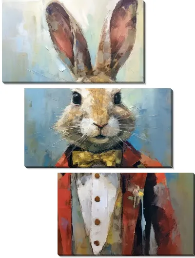 Модульная картина Заяц №2