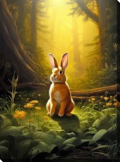 Картина маслом Заяц №4