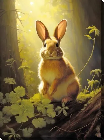 Картина маслом Заяц №6