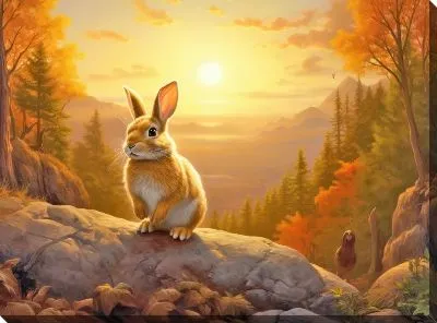 Картина маслом Заяц №7