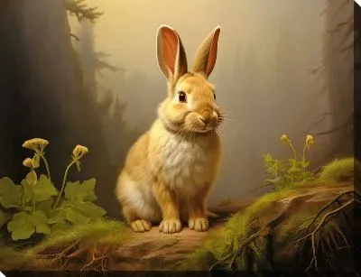 Картина маслом Заяц №8