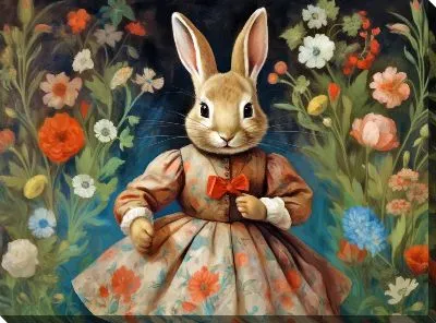 Картина маслом Заяц №10