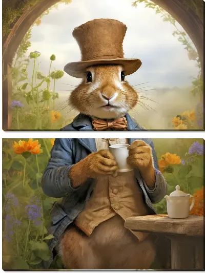 Модульная картина Заяц №11