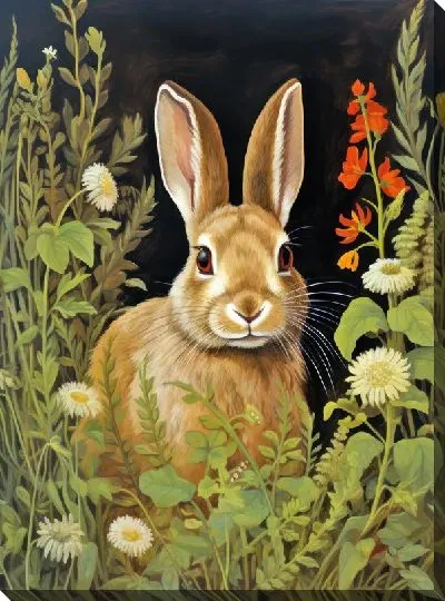 Картина маслом Заяц №12