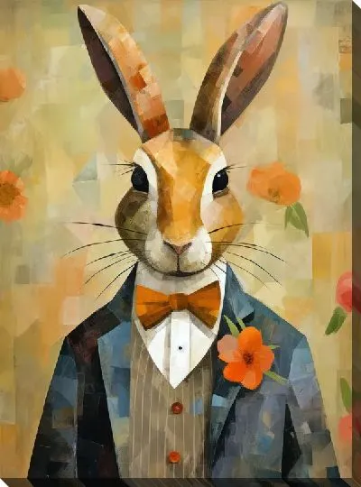 Картина маслом Заяц №14