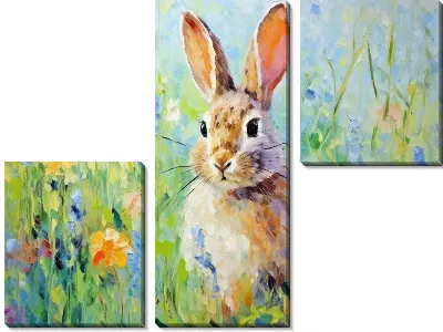 Модульная картина Заяц №15
