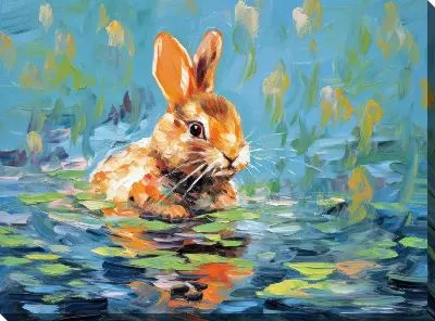 Картина маслом Заяц №16