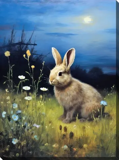 Картина маслом Заяц №18