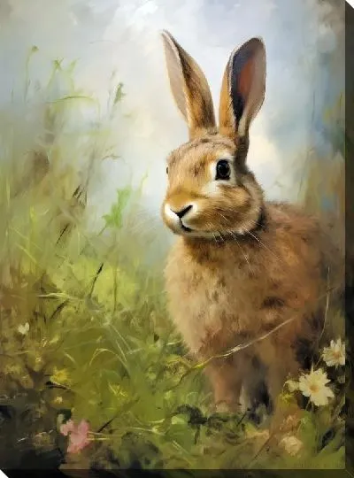 Картина маслом Заяц №19