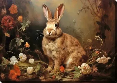 Картина маслом Заяц №20