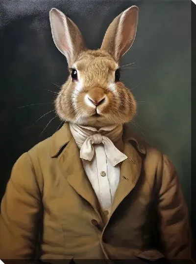 Постер Заяц в пиджаке