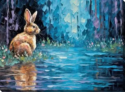 Картина маслом Заяц №21