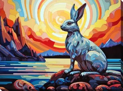 Картина маслом Заяц №24