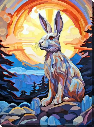 Картина маслом Заяц №26