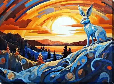Картина маслом Заяц №28