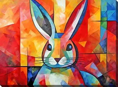 Картина маслом Заяц №34