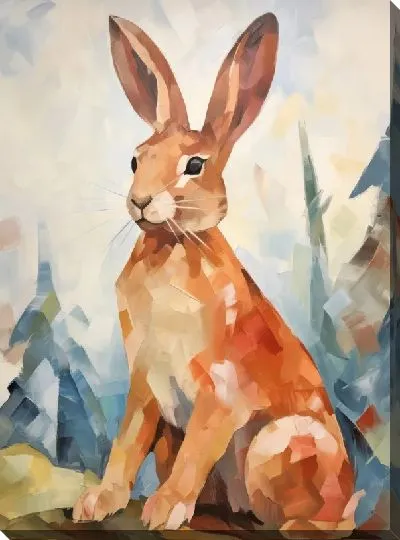 Картина маслом Заяц №36