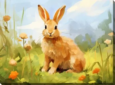 Картина маслом Заяц №41