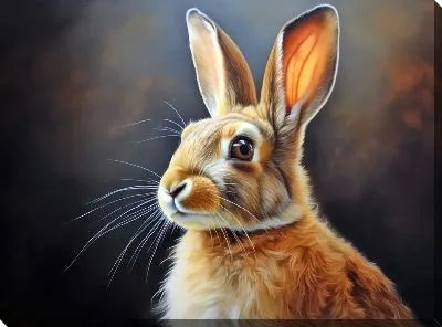 Картина маслом Заяц №47
