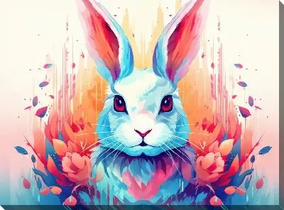 Картина маслом Заяц №49