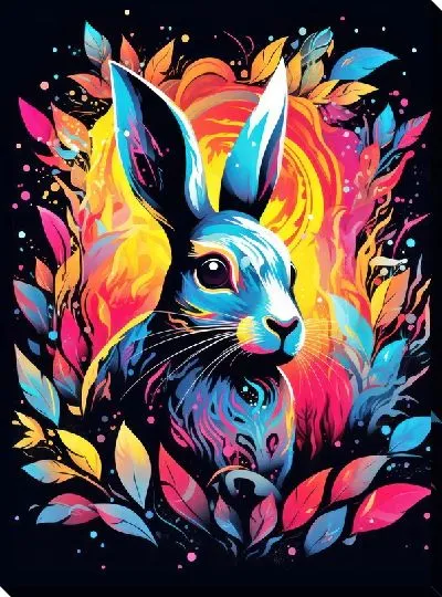 Картина маслом Заяц №50