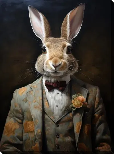 Картина маслом Заяц №60