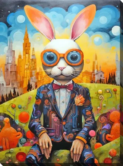 Картина маслом Заяц №62