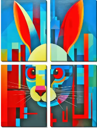 Модульная картина Заяц №63